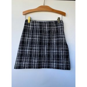 COPY - Small, PAZZO, high waisted plaid tweed mini skirt